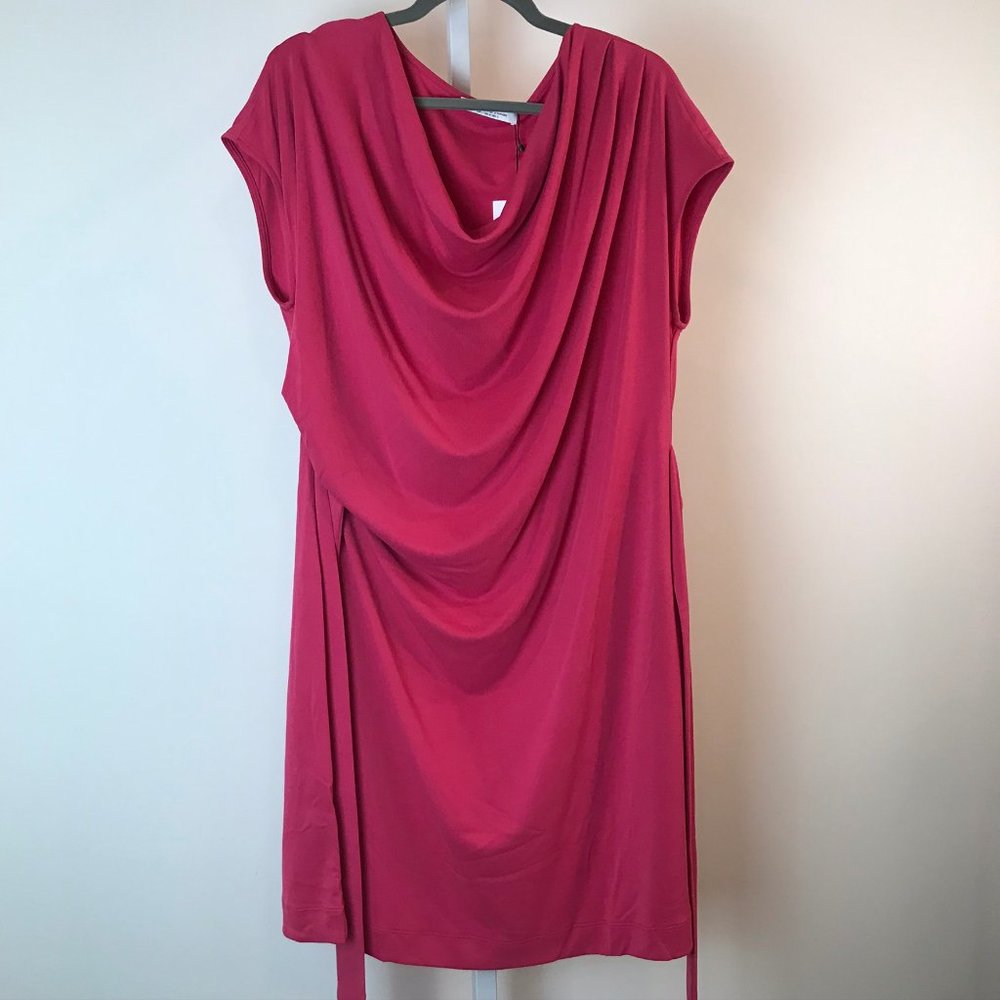 Violetta by Mango Pink Dress 14 NWT